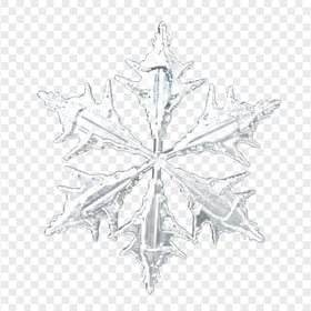 Christmas Winter Snowflake Glass HD PNG
