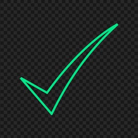 Ticke Mark Check Blue Green Outline Icon FREE PNG