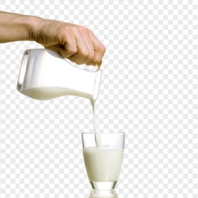 HD Hand Holding Pitcher Milk PNG