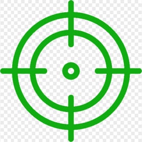 Reticle Crosshair Green Icon