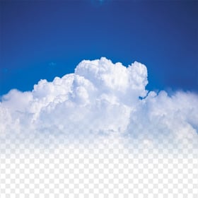 Blue Sky With Teal White Clouds PNG
