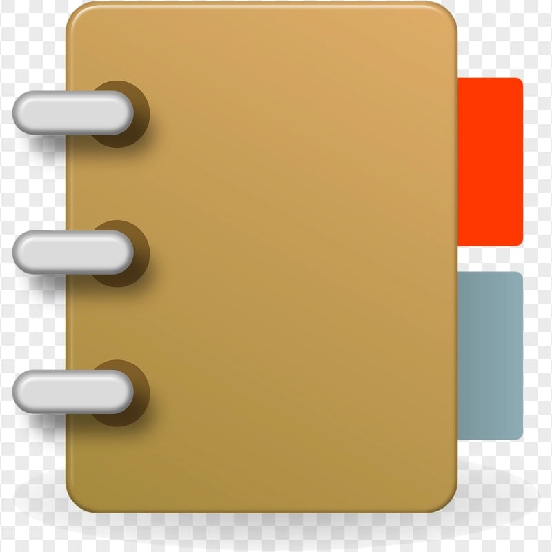 HD Vector Address Contacts Book Icon PNG