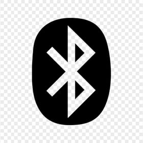 Bluetooth Black Logo Icon Sign Symbol PNG