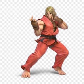 HD Super Smash Bros Ultimate Ken Fighter Character PNG