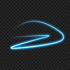 HD Blue Neon Glowing Abstract Line PNG
