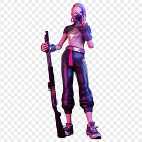 HD Catalyst Fortnite Female Player Character Full Body PNG