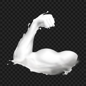 HD Milk Muscle Protein Splash PNG