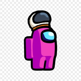 HD Among Us Crewmate Pink Character With Astronaut Helmet PNG