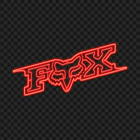 HD Fox Racing Red Neon Logo PNG