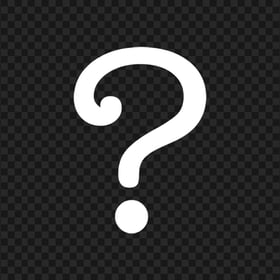White Question Symbol Mark Icon PNG