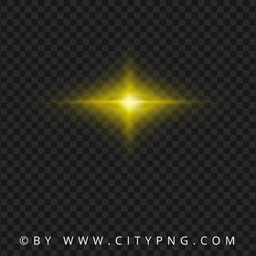 Transparent Lens Flares Star Glowing Yellow Effect