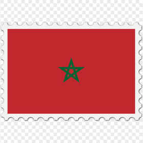HD Morocco Flag Postage Stamp PNG