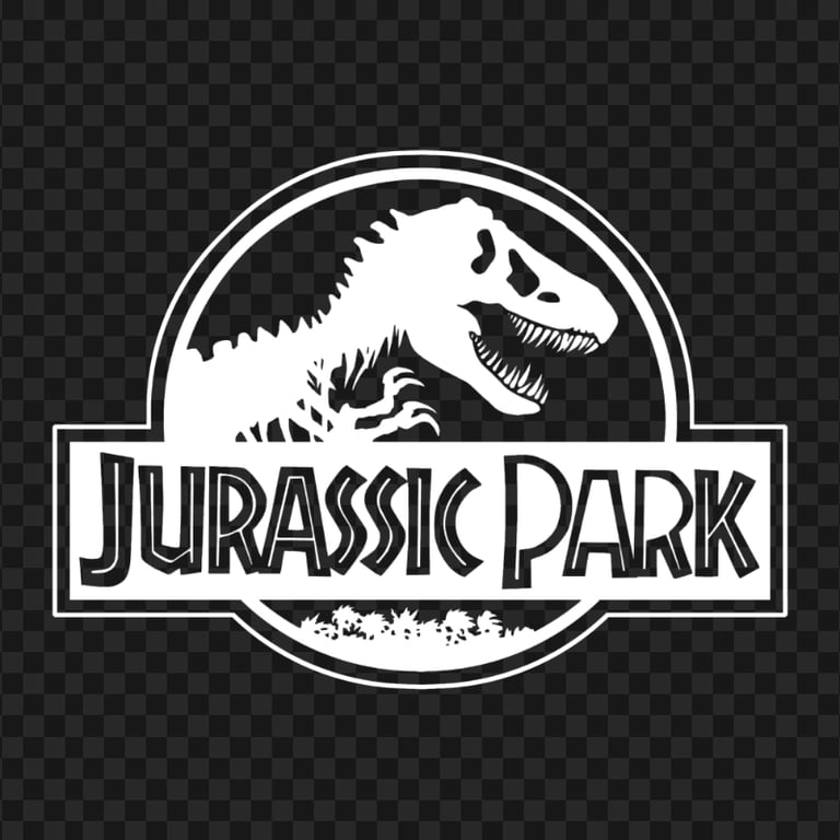 HD Jurassic Park White Logo PNG | Citypng