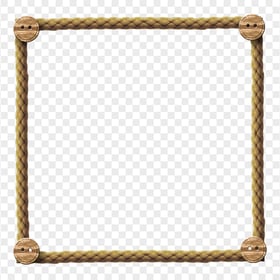 Illustration Rope Square Frame HD PNG