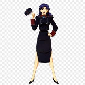 HD Katsuragi Misato Evangelion Character Transparent PNG