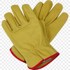 Yellow Pair Gloves Safety Protection Firefighter