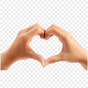 HD Heart Hand Sign Transparent PNG