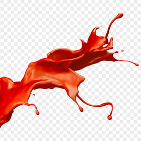 HD Red Sauce Ketchup Splash PNG