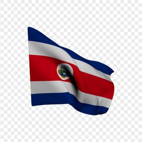 Costa Rica Illustration Waving Flag HD PNG