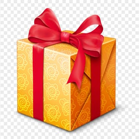 Yellow & Red Beautiful Gift Box