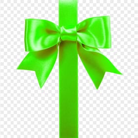 Download Green Ribbon Gift Box Bow Tie PNG