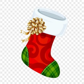 Decorated Cartoon Vector Christmas Socks FREE PNG