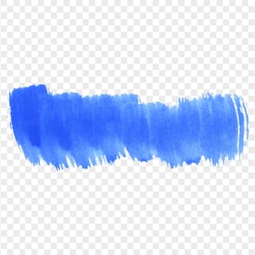 Blue Watercolor Brush Banner PNG