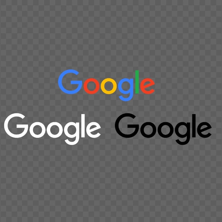 Google High Resolution Original & Black White Logo