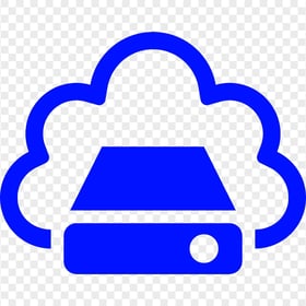 PNG Dark Blue Storage Cloud Service icon