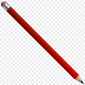 HD Red Pencil with Eraser PNG