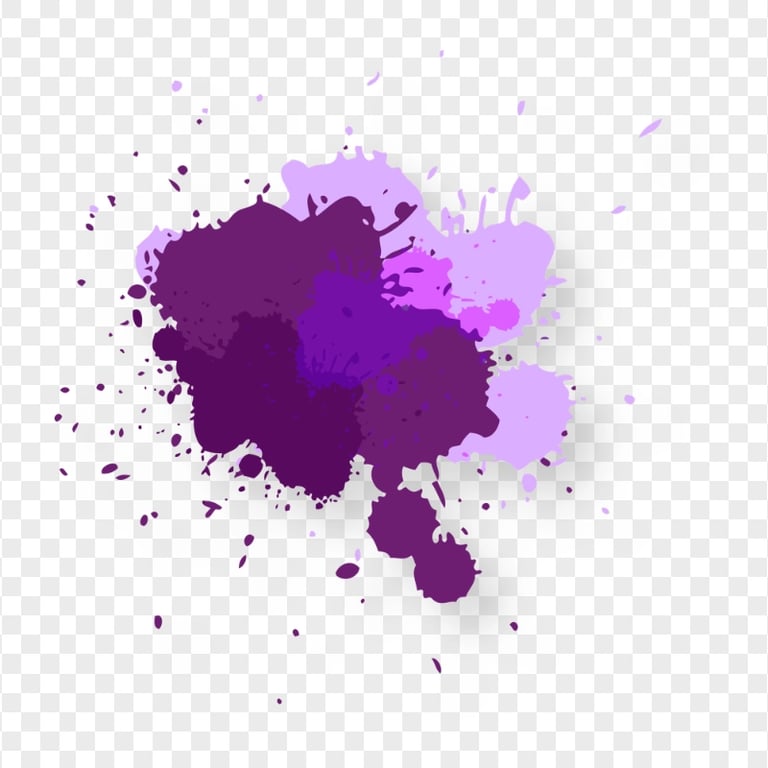 Download Purple Abstract Paint Splash PNG