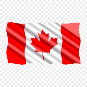 HD Waving Illustration Canadian Flag PNG
