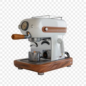 HD Espresso Machine Coffee Grinder Side View PNG