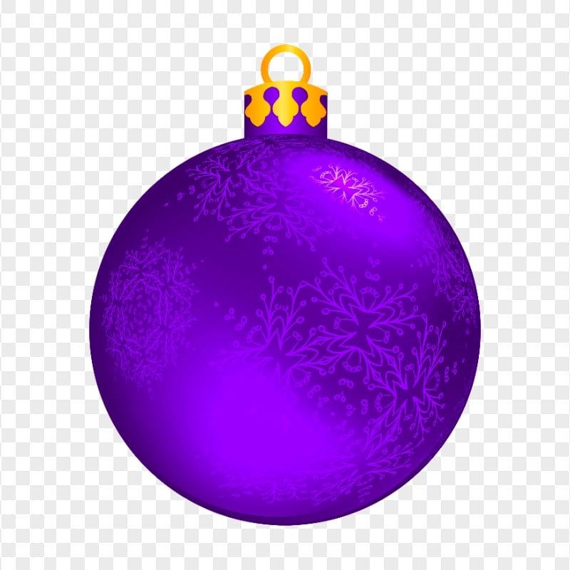 Purple Christmas Bauble Ball HD Transparent PNG