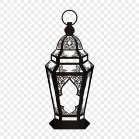 Black Ramadan Light Lantern Lamp Arabic Silhouette