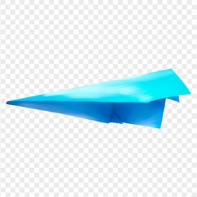 Blue Watercolor Paper Plane PNG