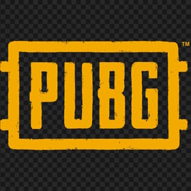 Yellow PUBG Logo Grunge Style