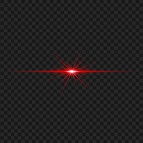 Red Light Line Flare Effect Transparent Background