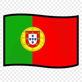 Vector Wave Portugal Flag Icon PNG