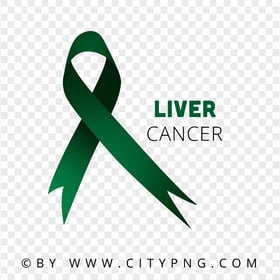 Cancer Liver Emerald Ribbon Logo Sign PNG IMG