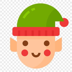 Vector Cartoon Elf Face Head HD PNG