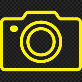 Camera Yellow Icon Download PNG
