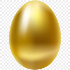 Single Golden Easter Egg Illustration HD Transparent PNG