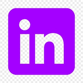 Download LinkedIn Square Purple Icon PNG