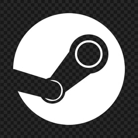 Steam White Circle Icon HD PNG