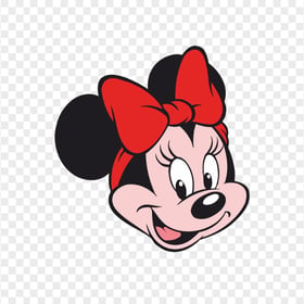 Minnie Mouse Smiling Face PNG