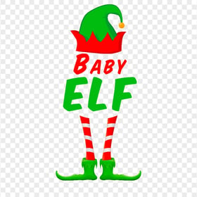 Baby Elf Xmas Illustration PNG Image