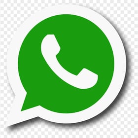 Round Wathsapp Logo Green White Border