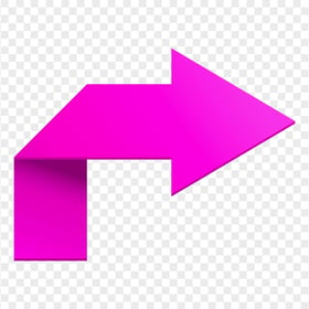HD Pink Turn Right Arrow Sign Icon Symbol PNG
