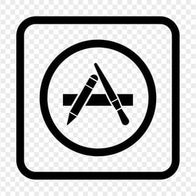 Download Black Apple App Store Icon PNG